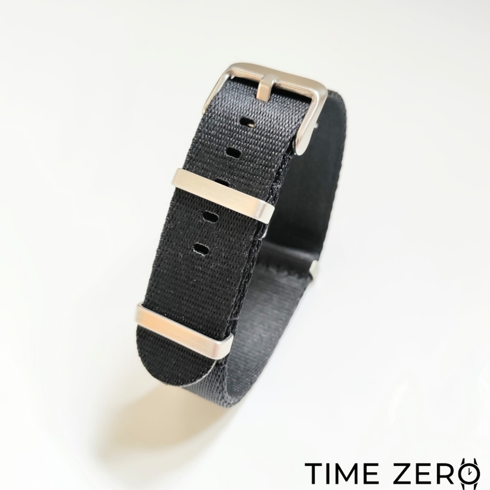 New Black Jacquard Nylon NATO Watch Strap (The Echelon Collection)